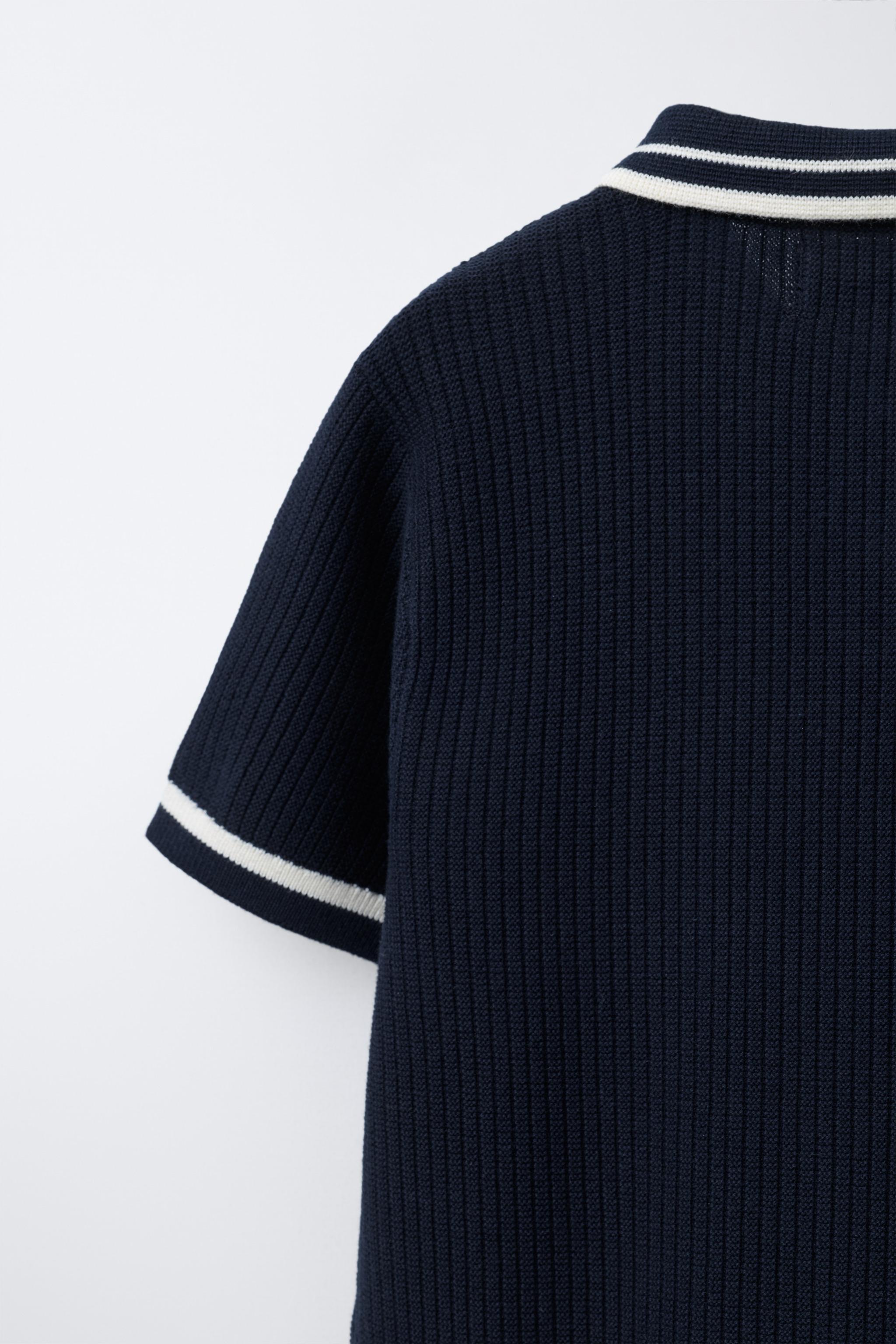 POLO BASIQUE EN MAILLE CANNELÉE